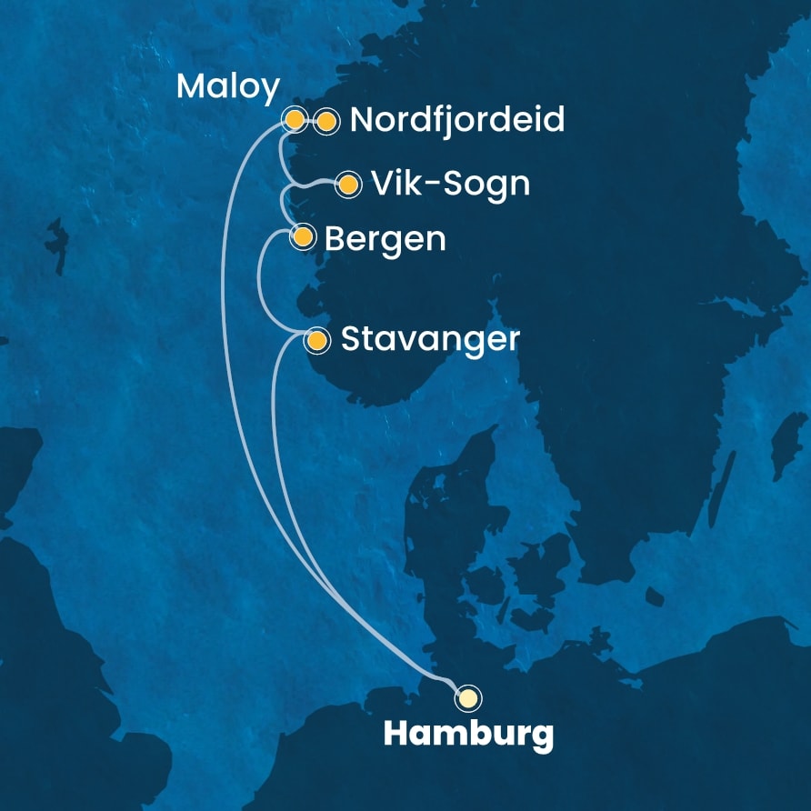 route noorwegen en de fjorden